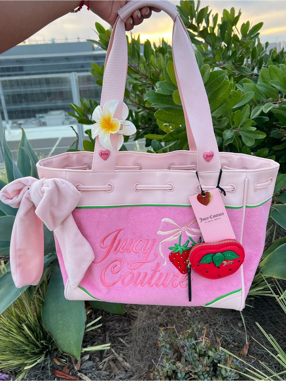NWT Y2K Juicy Couture Retro Strawberry Tote Bag